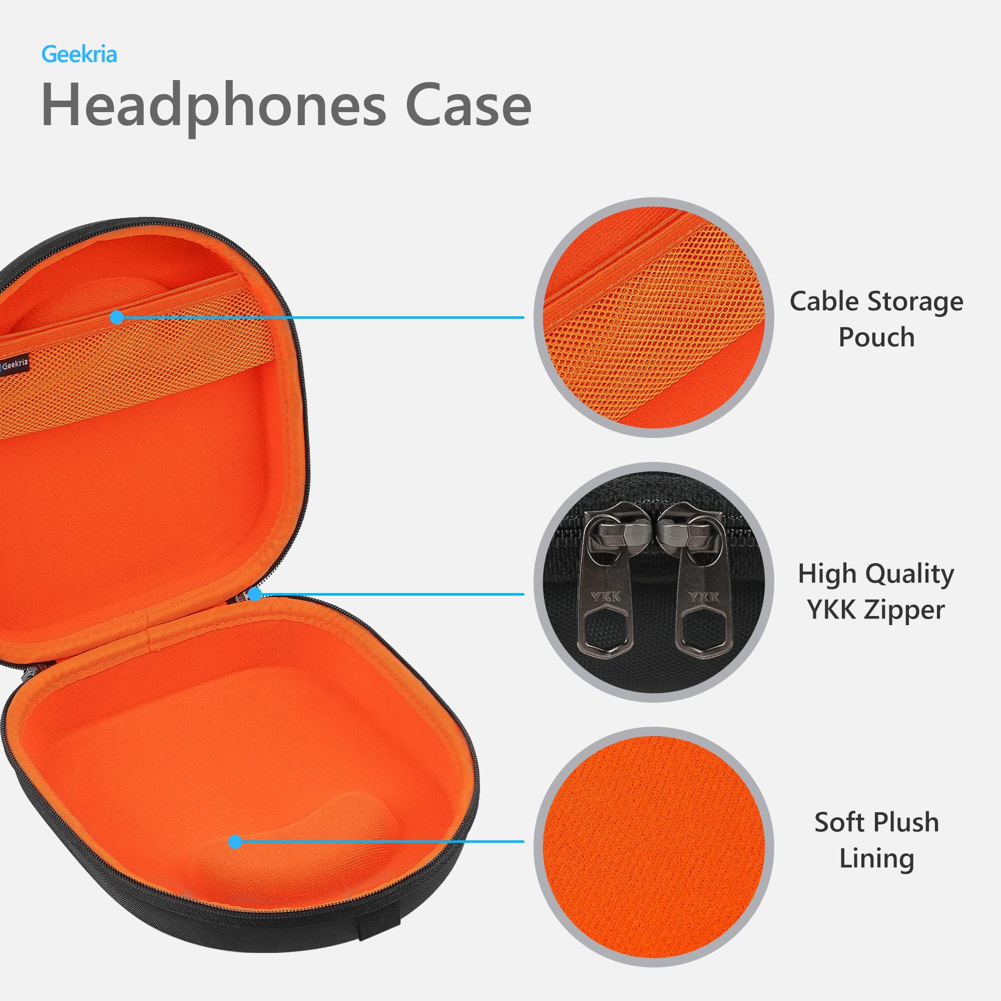 Amazon.co.jp: Geekria ケース Sheild ヘッドホンケース 互換性 ハード